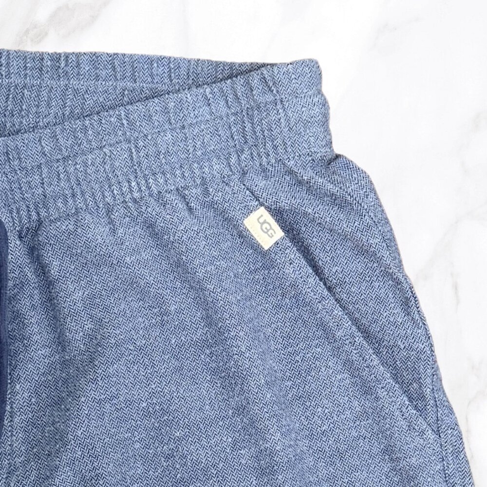 Ugg Women's Soft Heather Blue Drawstring Pajama Pants, Size M - Picture 3 of 8